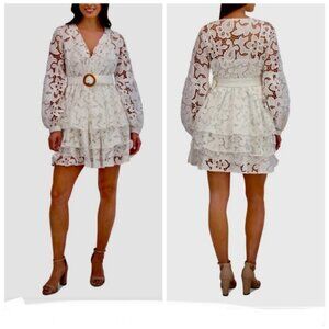 NWT! Siena DRESS ONLY $59! RETAIL $178! White Lace Wedding or Party Dress SZ: 4